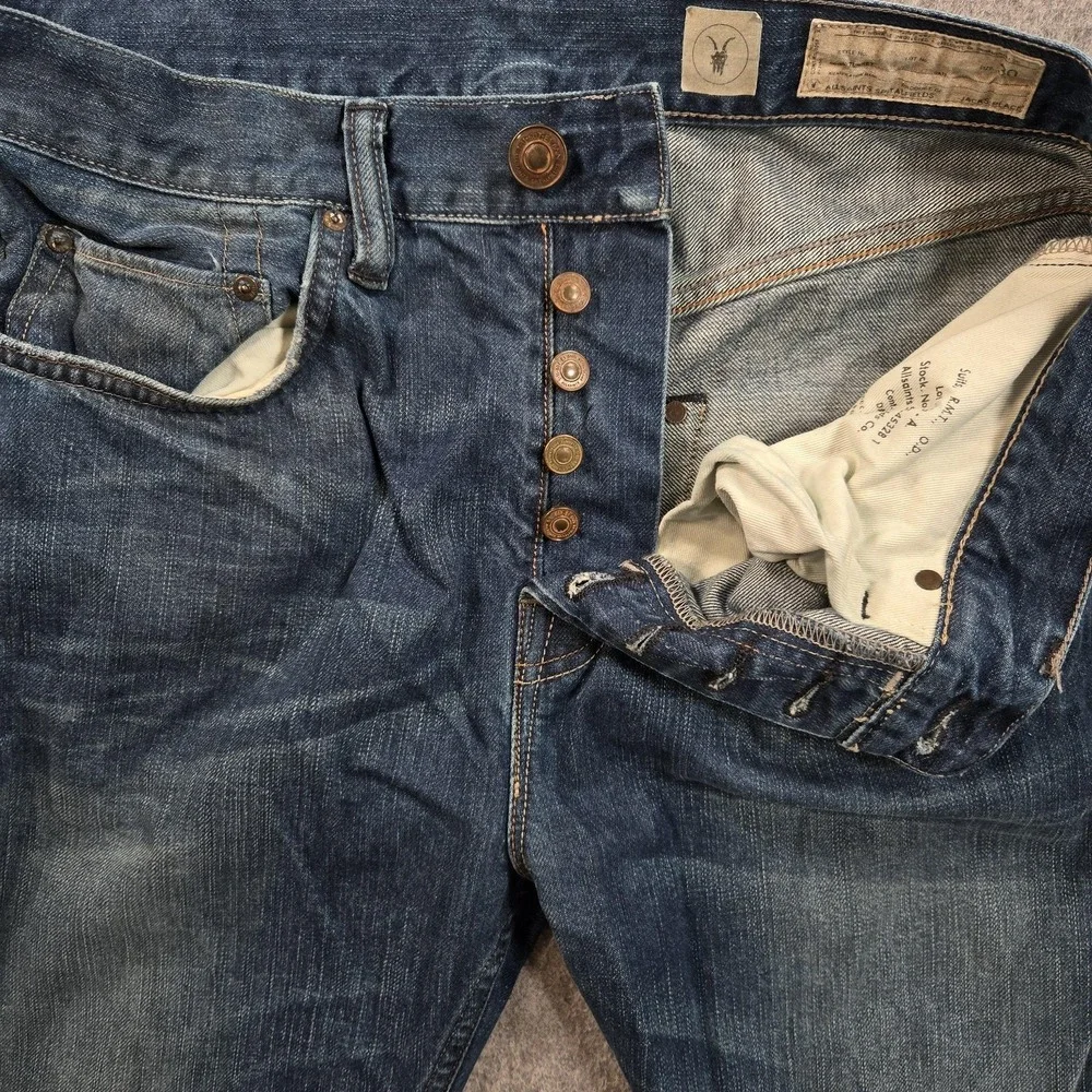 AllSaints Spitalfields Jeans Mens 30x23 (tag 30) Blue Fife Higgins Straight